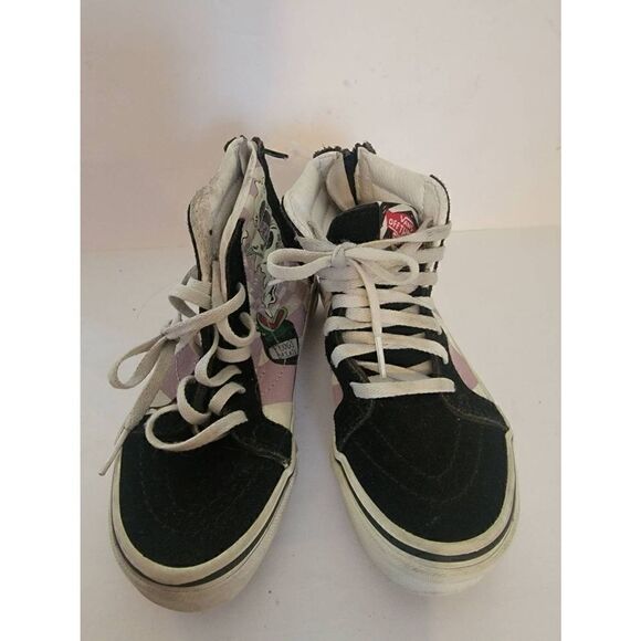 Vans x Disney's kids Black The Night Before Christmas Sk8 Hi Sneakers Size 12 - Picture 1 of 6